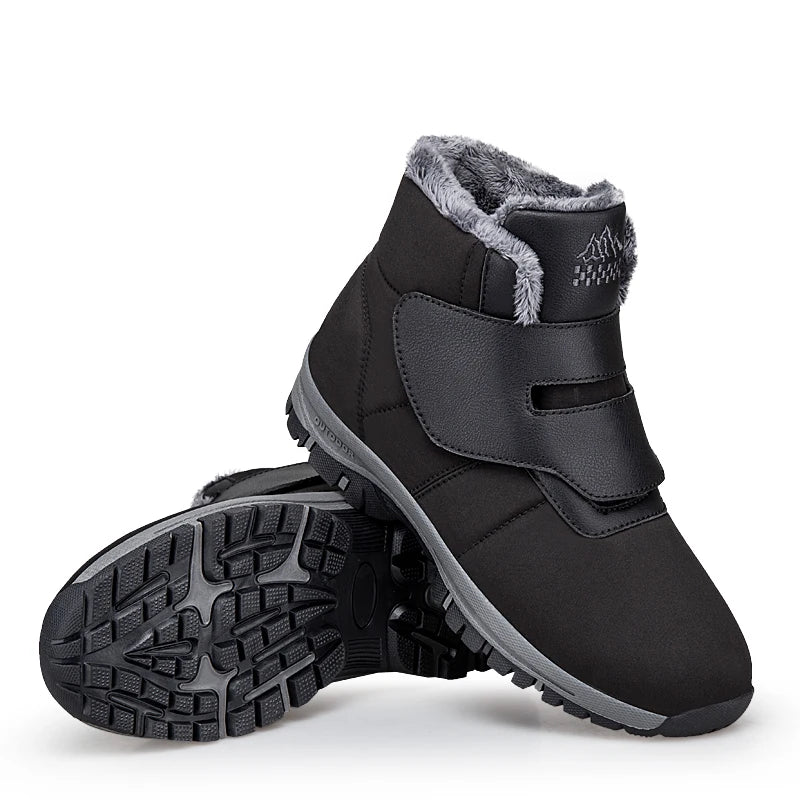 Bottines d'Hiver Homme Fourrées Ajustables