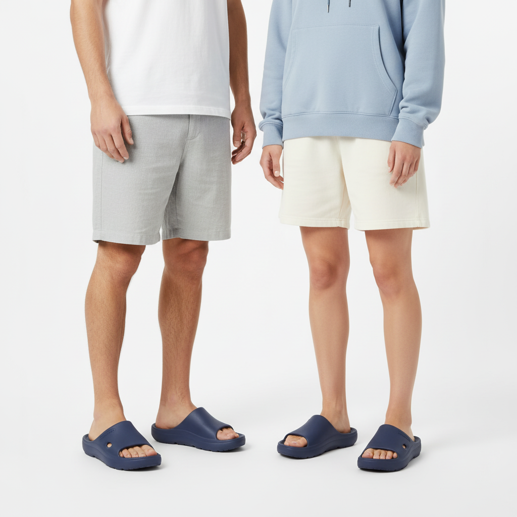 Claquette navy couple - 3