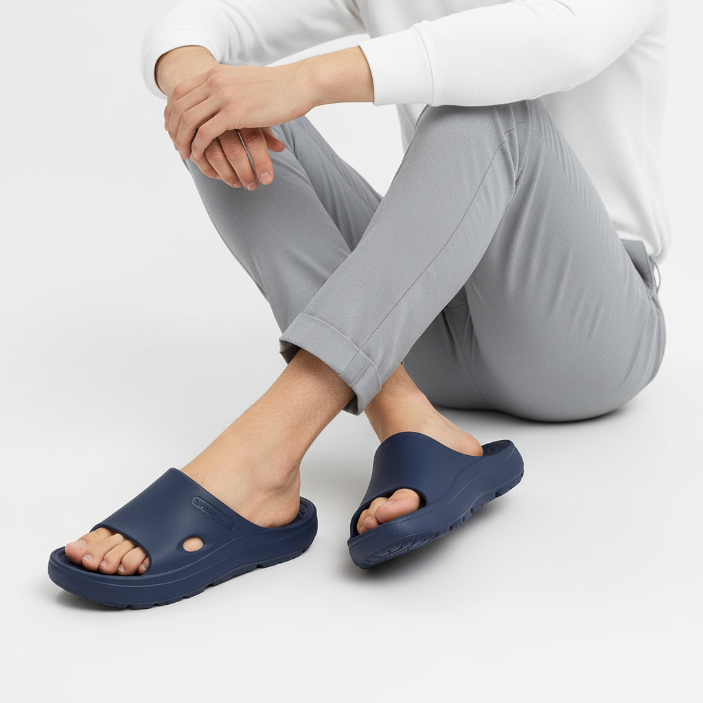 Claquette navy homme - 1