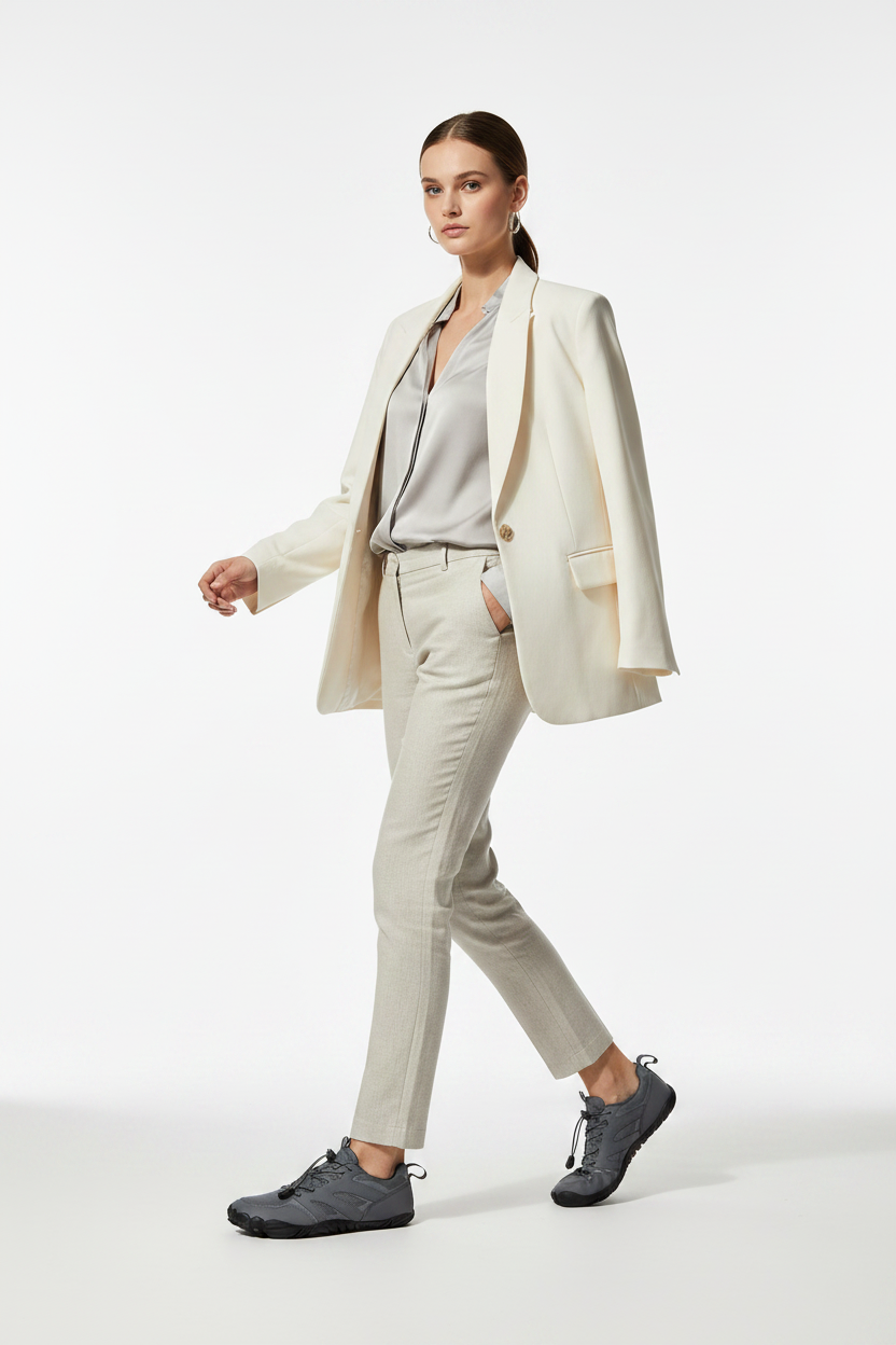 Femme - corps entier - chaussure grise