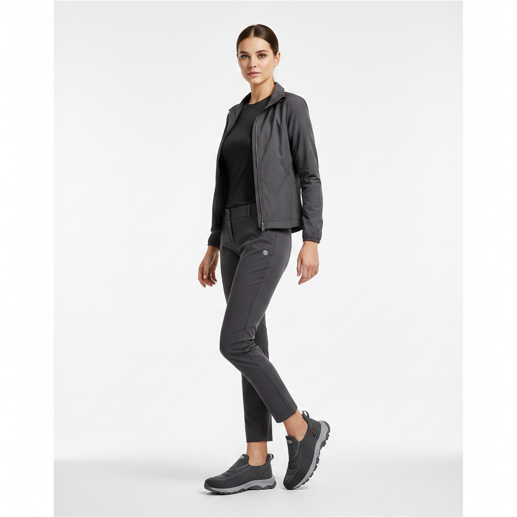 Femme - corps entier - sneaker grise outdoor