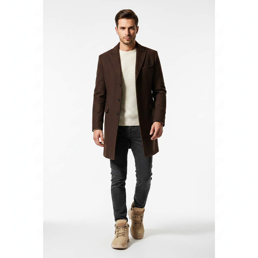 Homme - corps entier - boot camel fourrée