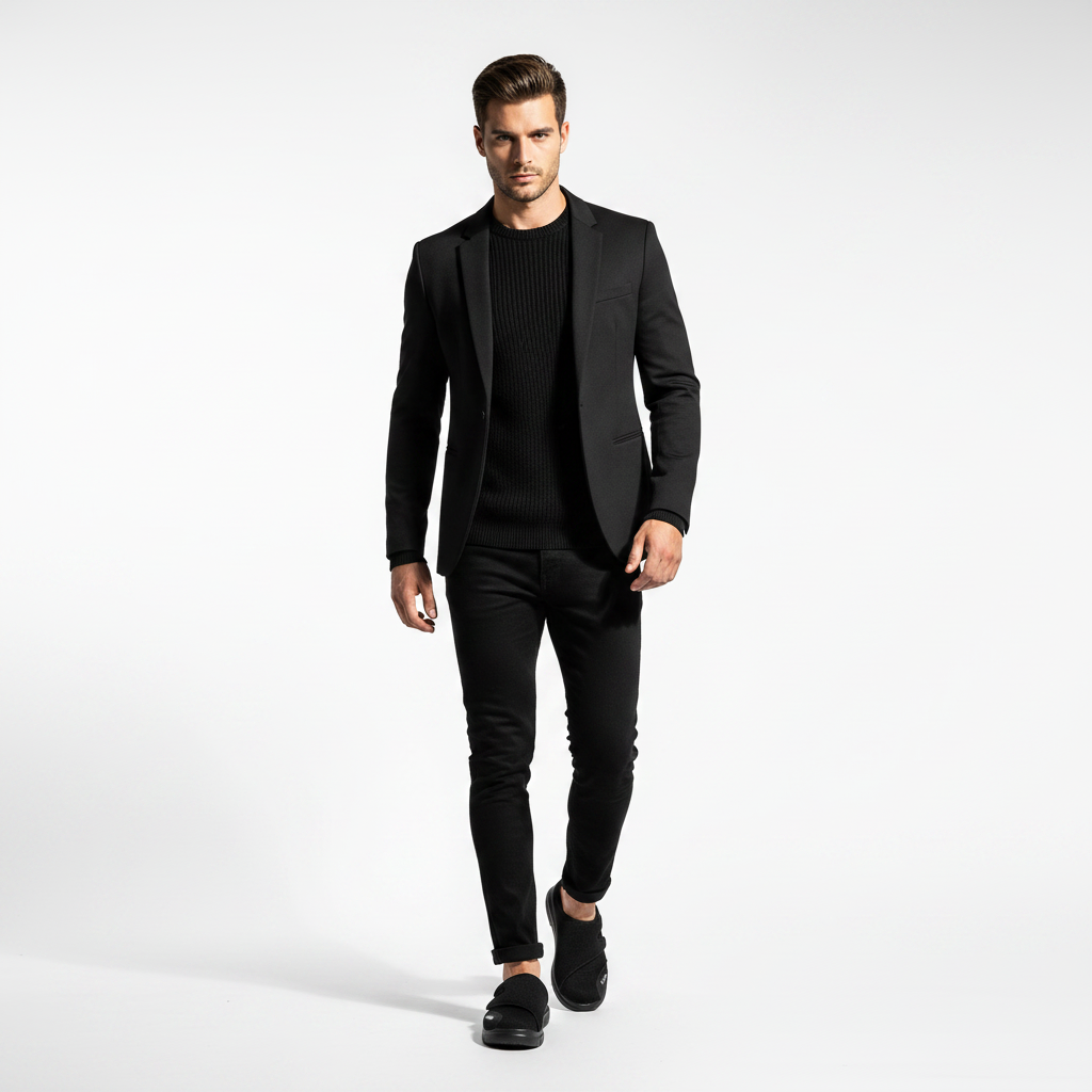 Homme - corps entier - mule FitVille noire velcro