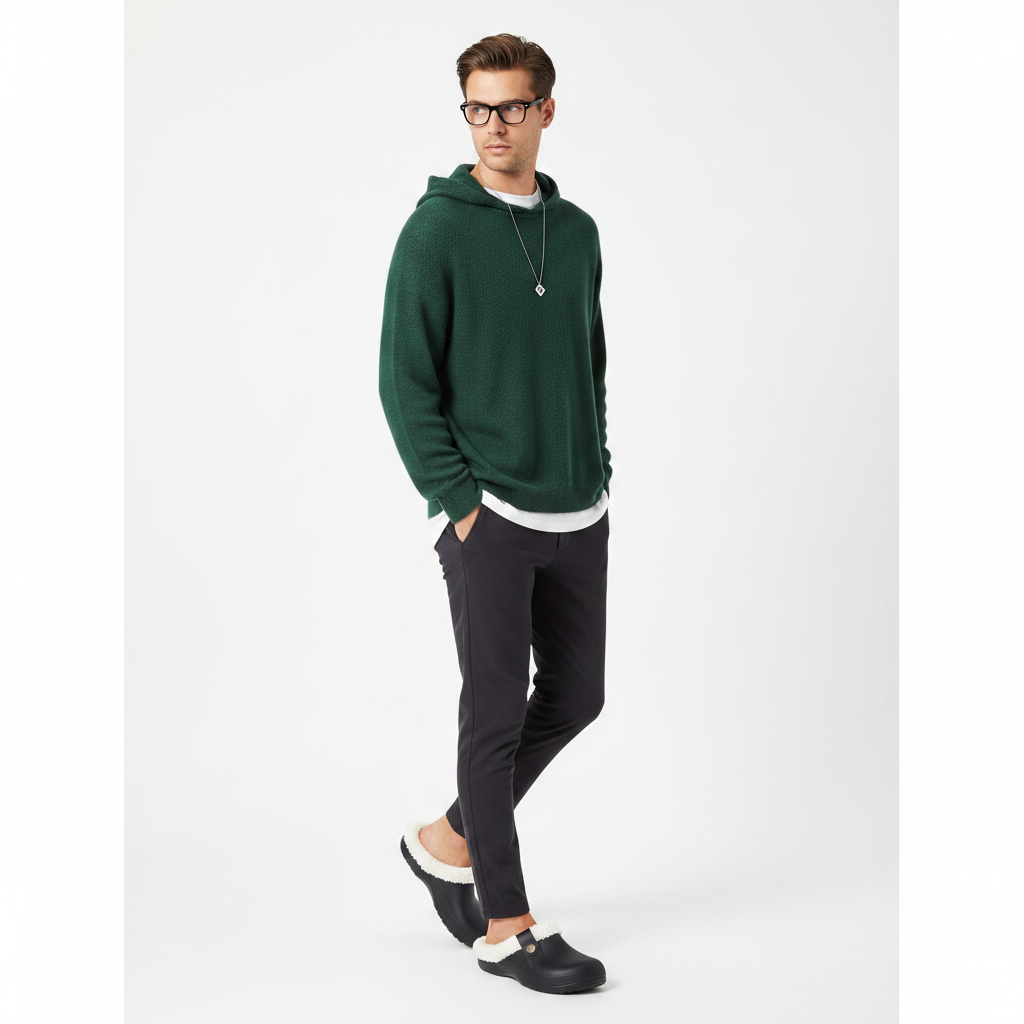 Homme - corps entier - sabot noir sherpa