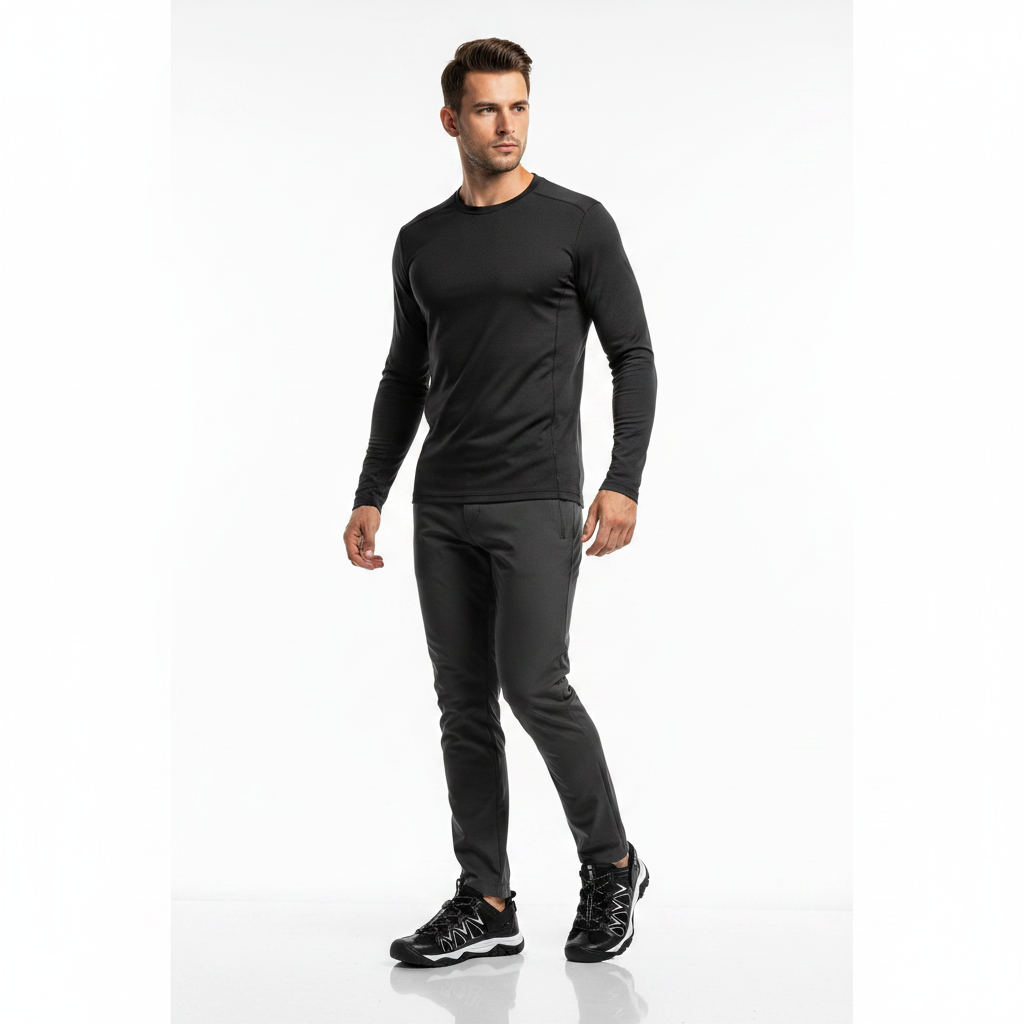 Homme - corps entier - sandale rando noire