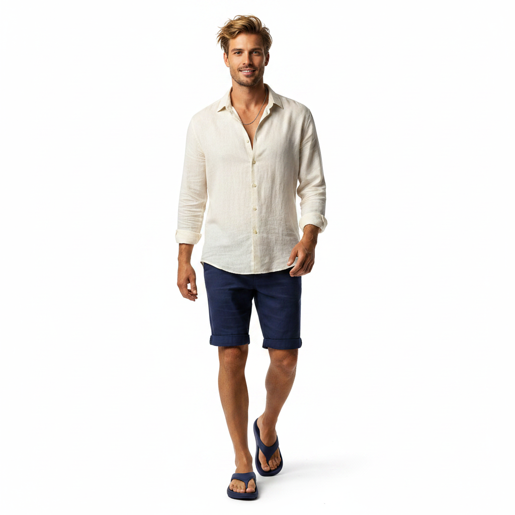 Homme - corps entier - tong EVA marine