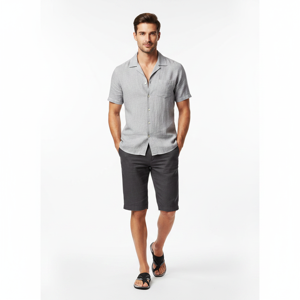 Homme - corps entier - tong noire outdoor