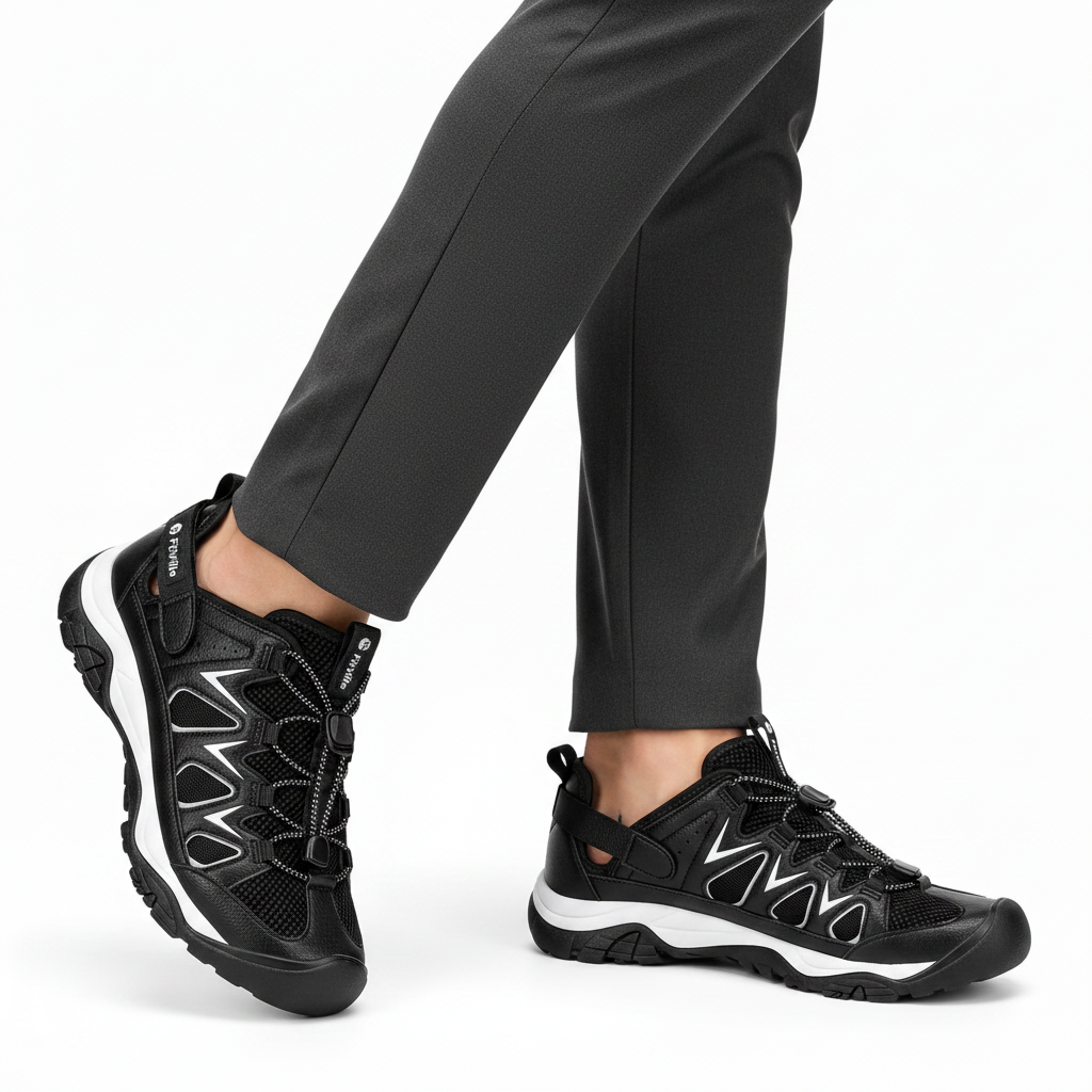 Homme - semelle visible - sandale rando noire