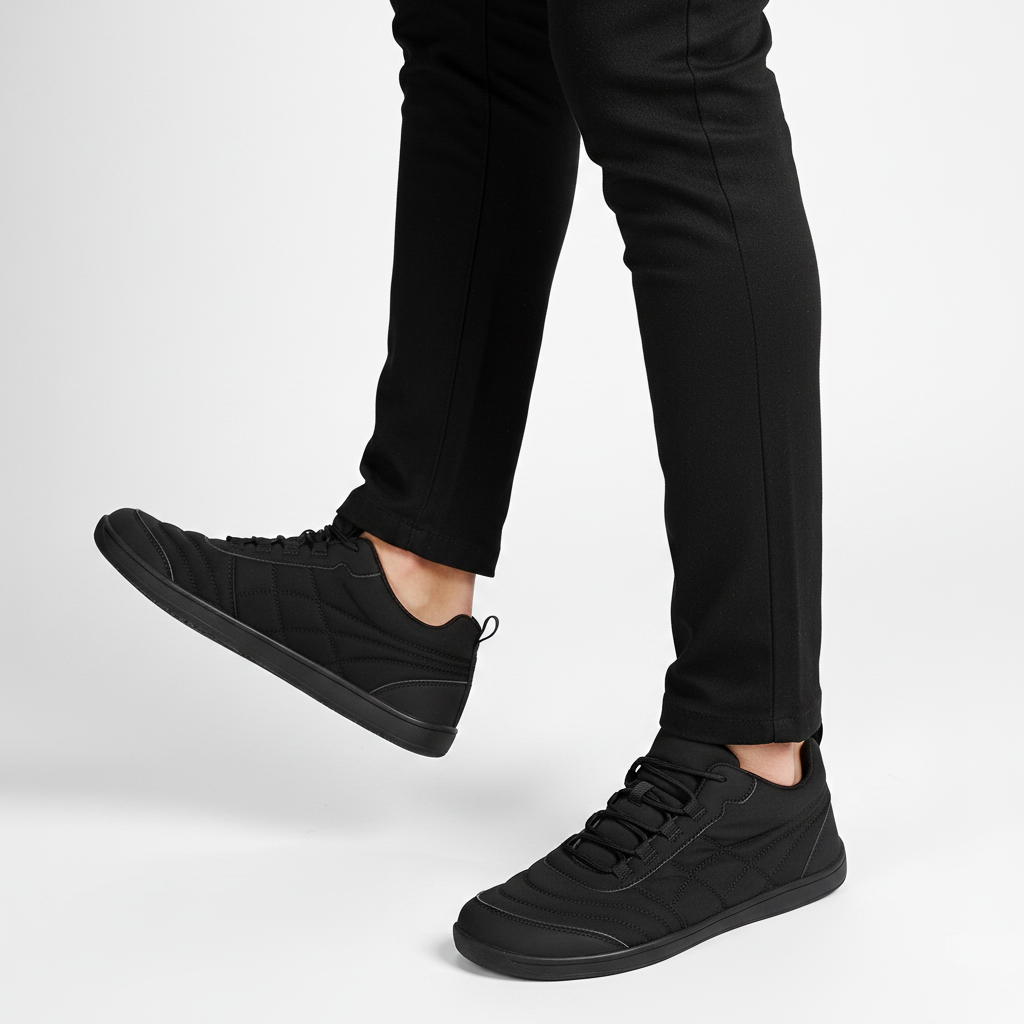 Homme - semelle visible - sneaker full black minimaliste