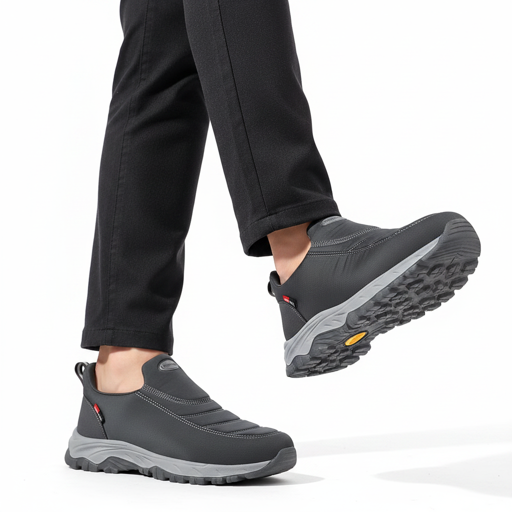 Homme - semelle visible - sneaker grise outdoor