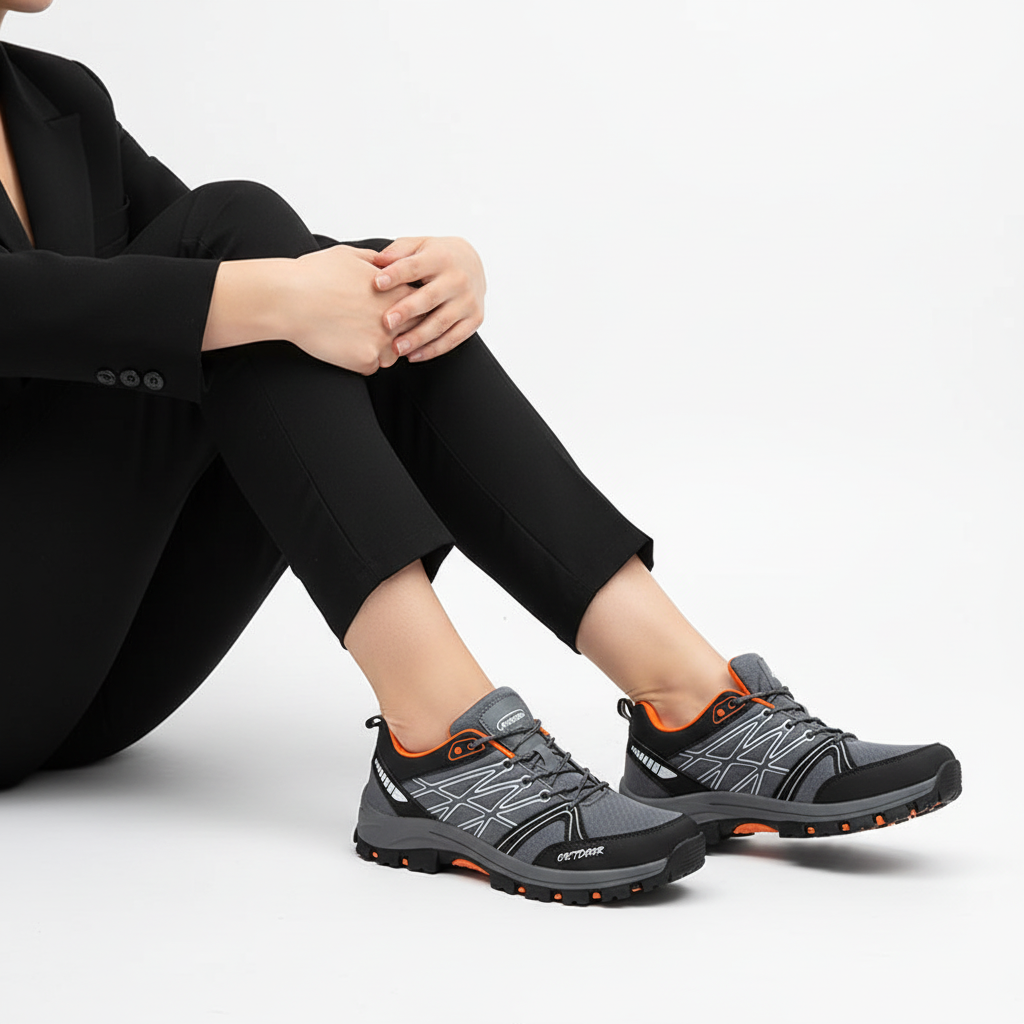 Outdoor grise orange femme - 2