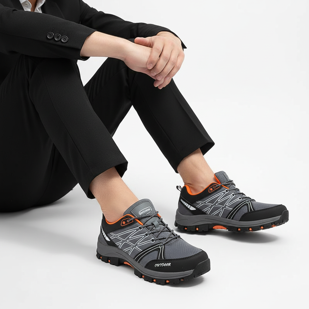 Outdoor grise orange homme - 1