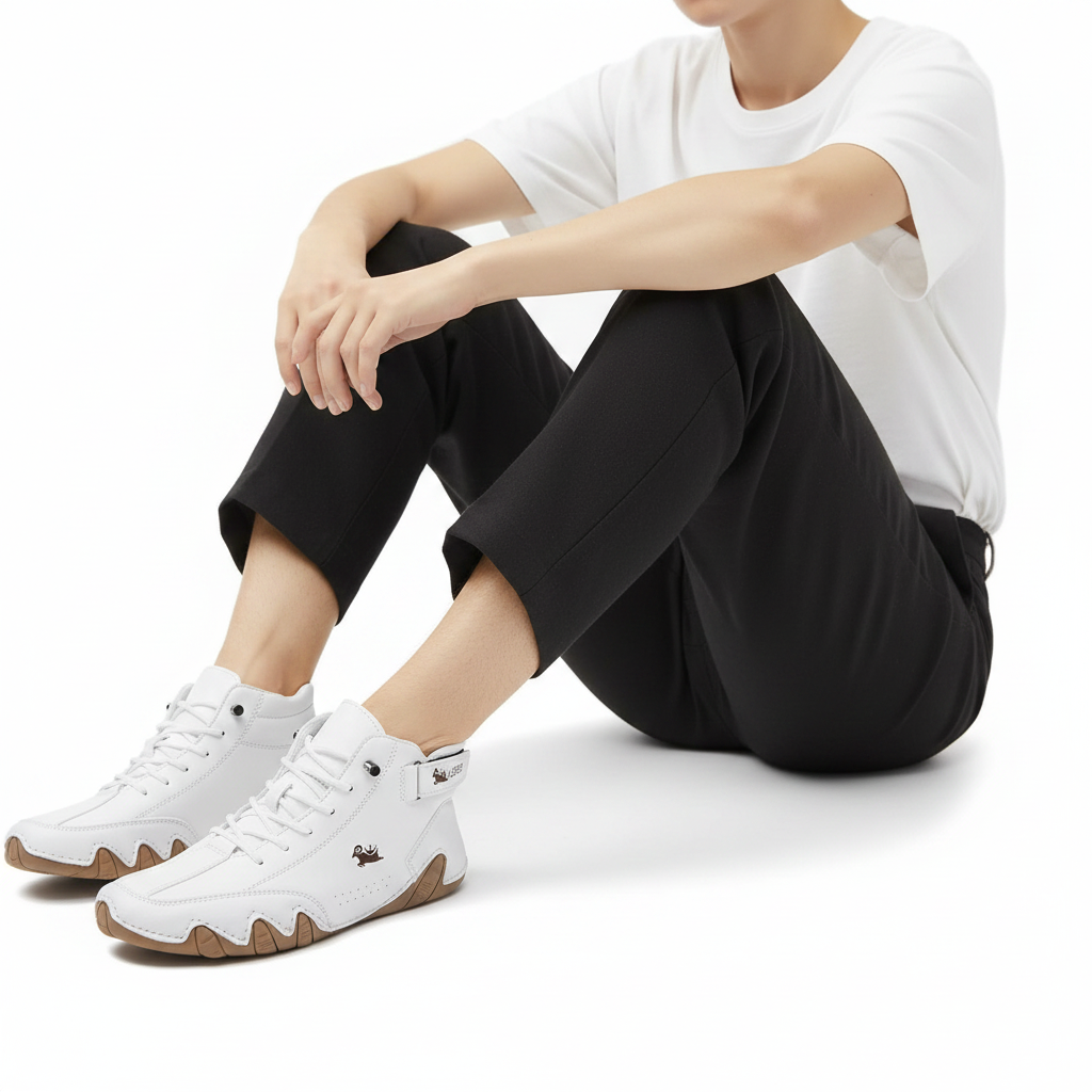 Sneaker blanche high-top bas - 3