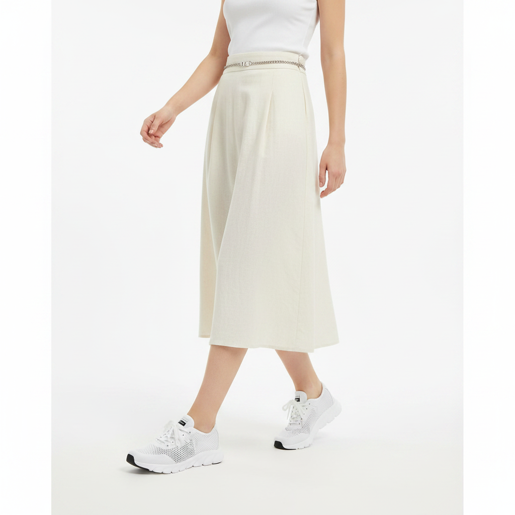Sneaker blanche mesh femme - 3