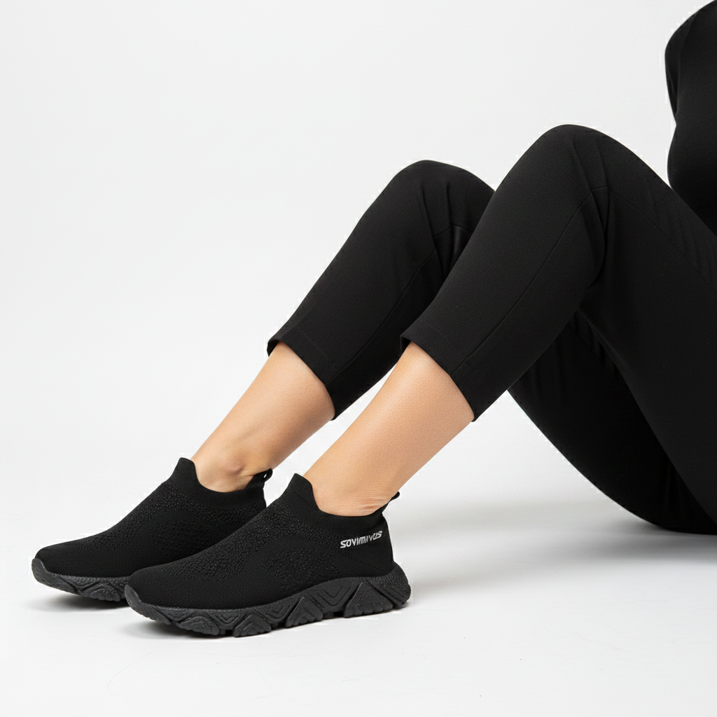 Sock sneaker noire femme - 2